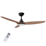 ΑΝΕΜΙΣΤΗΡΑΣ ΟΡΟΦΗΣ LIFE APELIOTES NATURE 52 31W+20W CEILING FAN BLACK+WOODEN COLOR